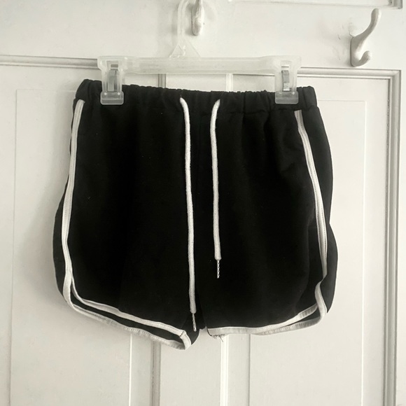 Black Drawstring Shorts - Picture 2 of 2
